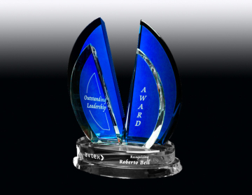 Cobalt crystal award