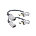 90 Degree Left Angle UHD 4K HDMI Female Connector