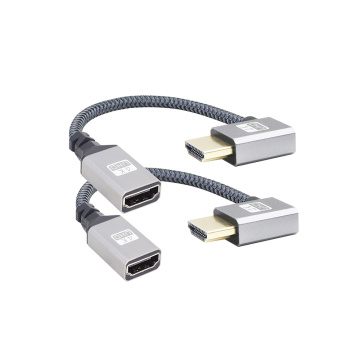 90 Degree Left Angle UHD 4K HDMI Female Connector