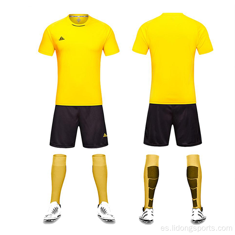 Uniforme de fútbol de poliéster de fútbol de fútbol por mayor