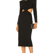 Winter Cut Out Backless Pencil Dress