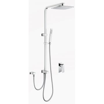 Modern Twin Head Shower Slange Rail Set