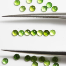 Natural Green Tourmaline Round Shape Fresh Green Gemstones