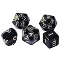 5pcs DM Dice Set Including Rating D6, NPC Alignment Dice, NPC Emotion Die, Encounter Die and D20 Pathfinder's Journey Die