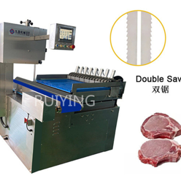 Automatic SUS 304 Meat Double Saw Cutting Machine for Pigs