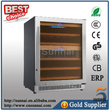 SW 40 Bottles Seamless Stainless Steel Door Wine Cellar Refrigeration With Lock