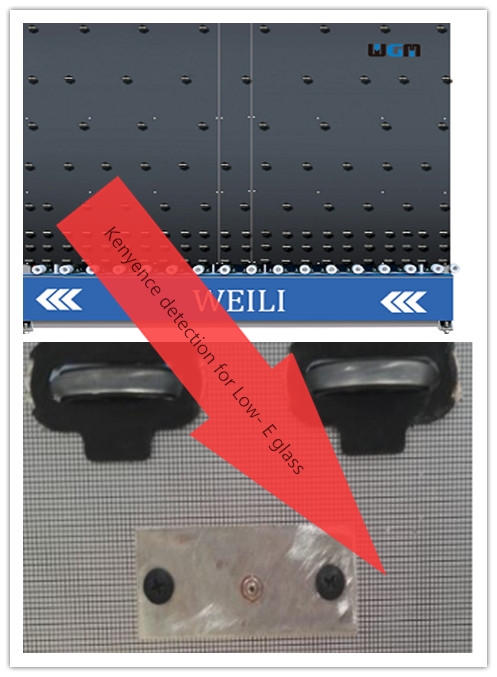 low e coating detection system of insulating glass machine