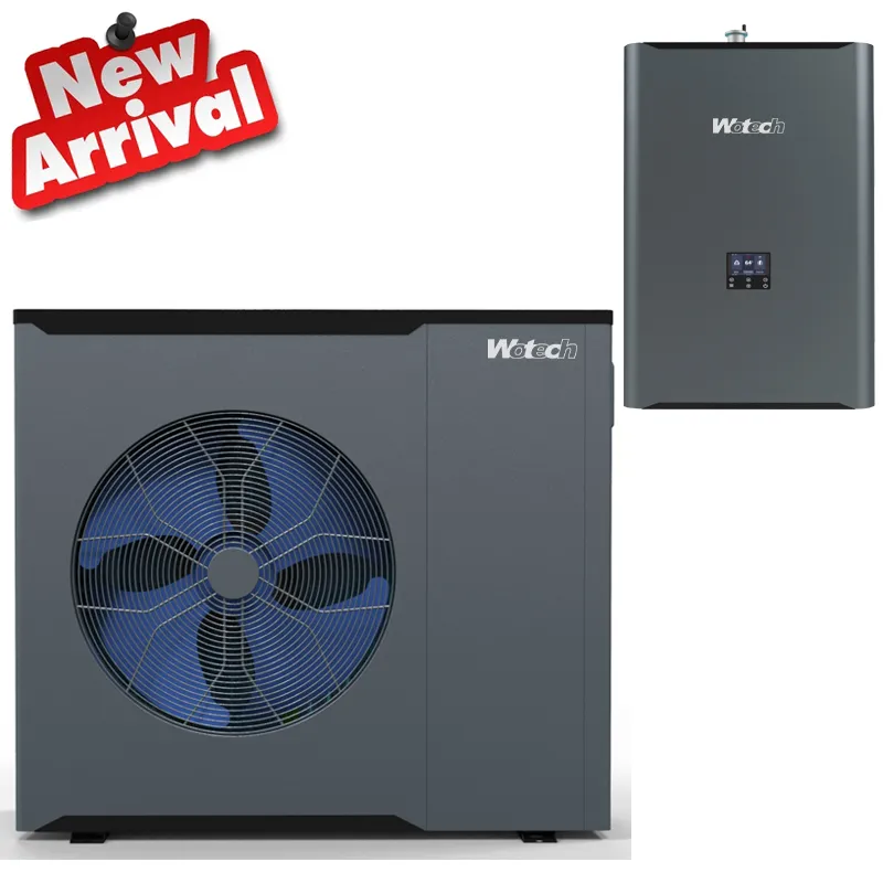 R32 Split Inverter System Heater Air to Water Heat Pump for Central House Heating Cooling and Domestic Hot Water