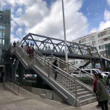 Prefabricated Steel Structure Pedestrian Bridge Building