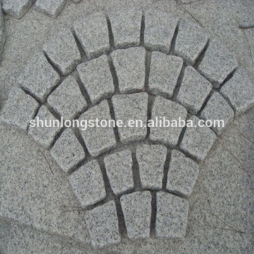 white granite mesh cube stone,granite mesh stone,paving stone