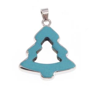 Pendentif arbre Turquoise Or / Argent