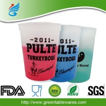 plastic cup temperature magic color changing cup mood stadium cup