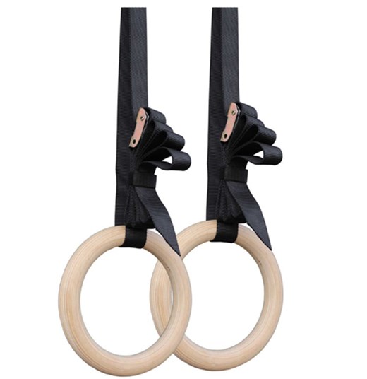 High quality training wooden gym ring