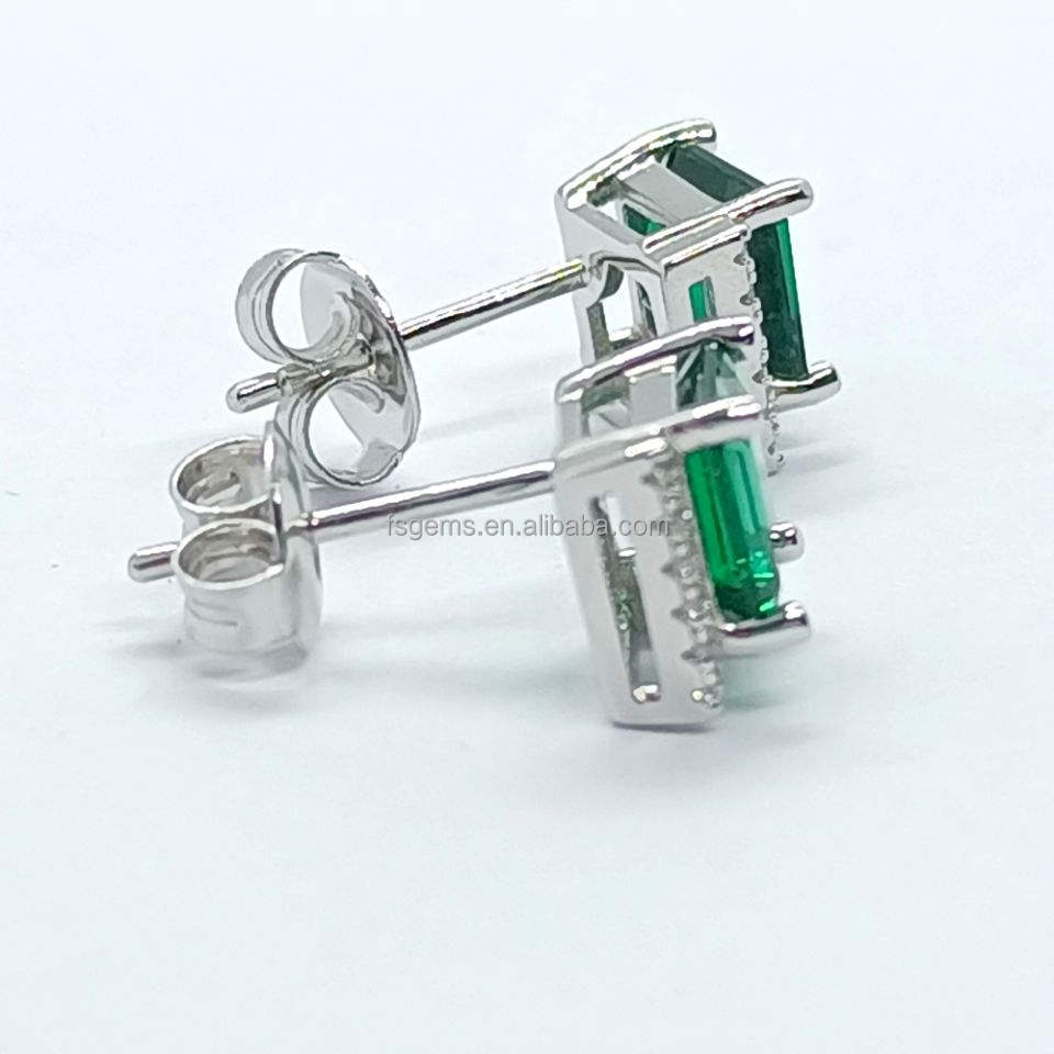 2021 Hot sale Jewelry S925 Silver Charm Adjustable Bracelets Lab Grown Emerald Stone for WOMEN'S Gift Party