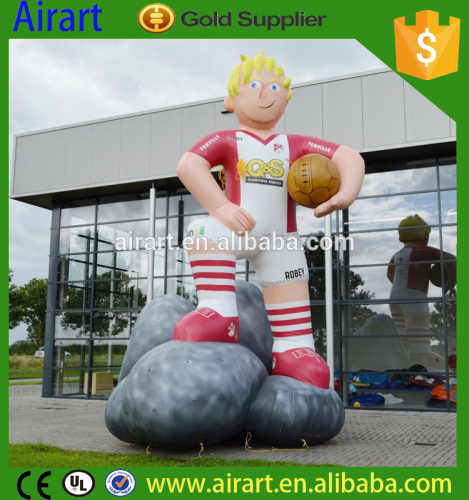 for birthday party inflatable cartoon character inflatable football cartoon boy