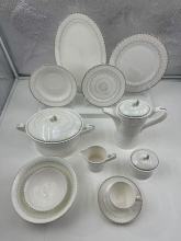 Family sharing ceramic tableware