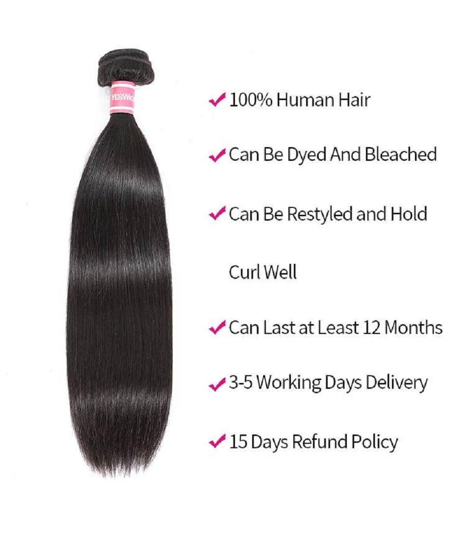 Brazilian Virgin Straight Hair Bundles 10A Grade Virgin Unprocessed Human Hair Brazilian Hair Bundles