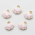 Cartoon Enamel Cloud Pendants Colorful Alloy Charms Earring Drops Ornament Bracelet Jewelry Handmade Accessories