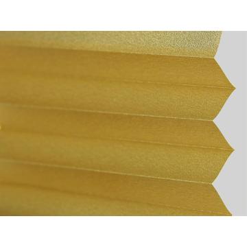 pearled coated beige pleated blind fabric shade fabric