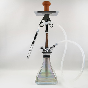 Shisha hookah pot price 4 pipes pearl color glass hookah