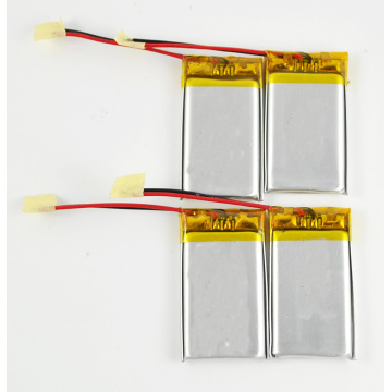 Wiederaufladbarer Lithium-Polymer 501554 3,7 V 400 mAh Lipobatterie