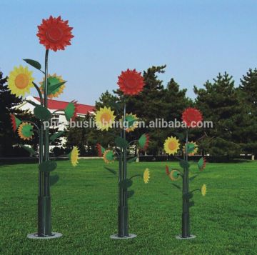Outdoor sunflower tree light decoration