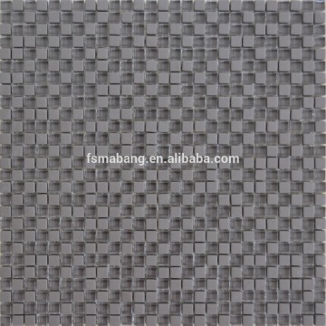 USA hot sale taupe mosaic glass tile with full body ceramic tile