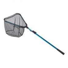 Telescopic Aluminum Handle Folding Rubber Fishing Net for Trout, Catfish, Bass in Freshwater and Saltwater