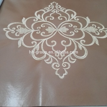 leather embroidery for pillow