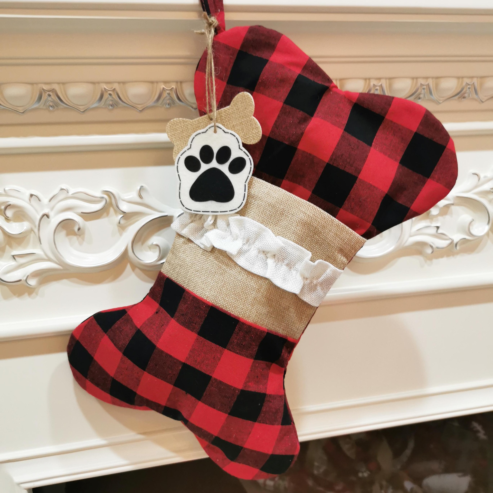 2021New Christmas pet socks Christmas decorations Christmas socks gift bag holiday supplies