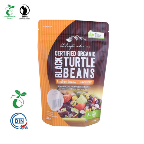 Eco Compostable Ecological Degradable Stand Up Packaging Pouch Untuk Makanan