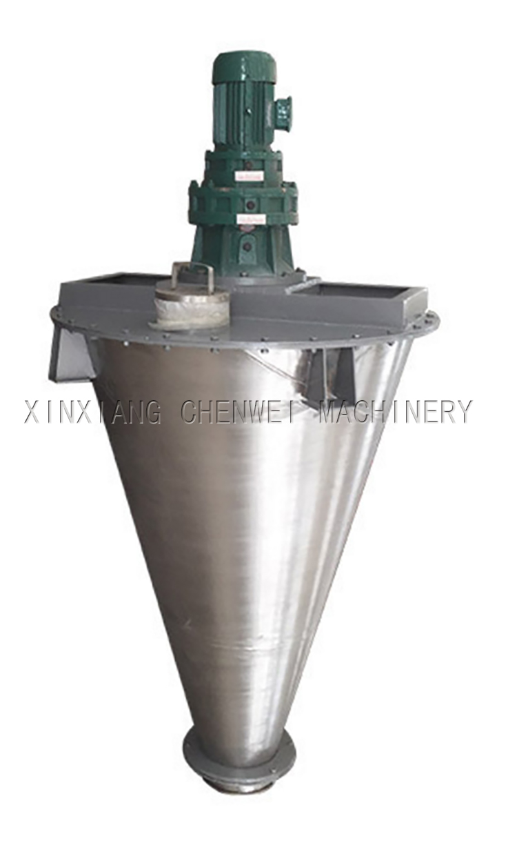 Double screw cone mixer