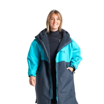 Waterproof Outdoor Changing Coat - Sherpa Fleece Waterproof Robe for Swimming