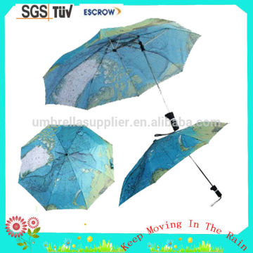 Map umbrella new style straight umbrella