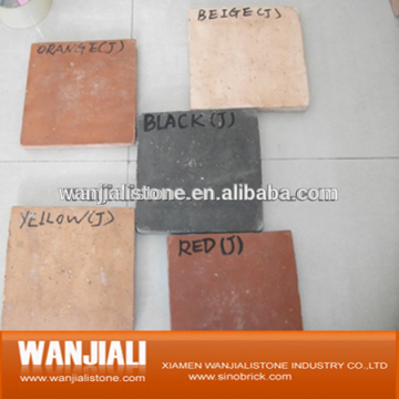 Floor carpets, terracotta tiles