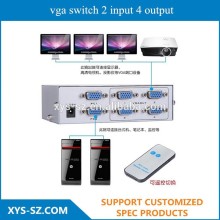 Factory Supplier High Quality vga switch 2 input 4 output
