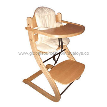 2013 new and popular wooden baby high chair with best price, passed EN 71 testNew