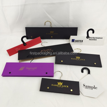 Customized Printed Textile Sample Display Paper Hanger