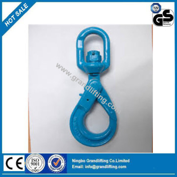 G100 Forged Alloy Steel Swivel Selflocking Hook