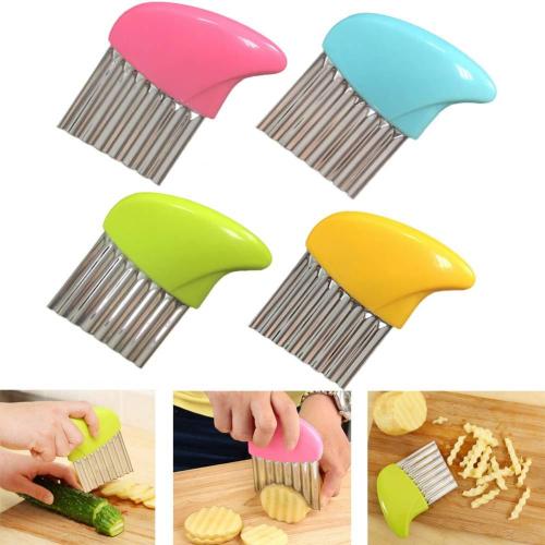 Stainless Steel Crinkle Wavy Chopper potato cutter