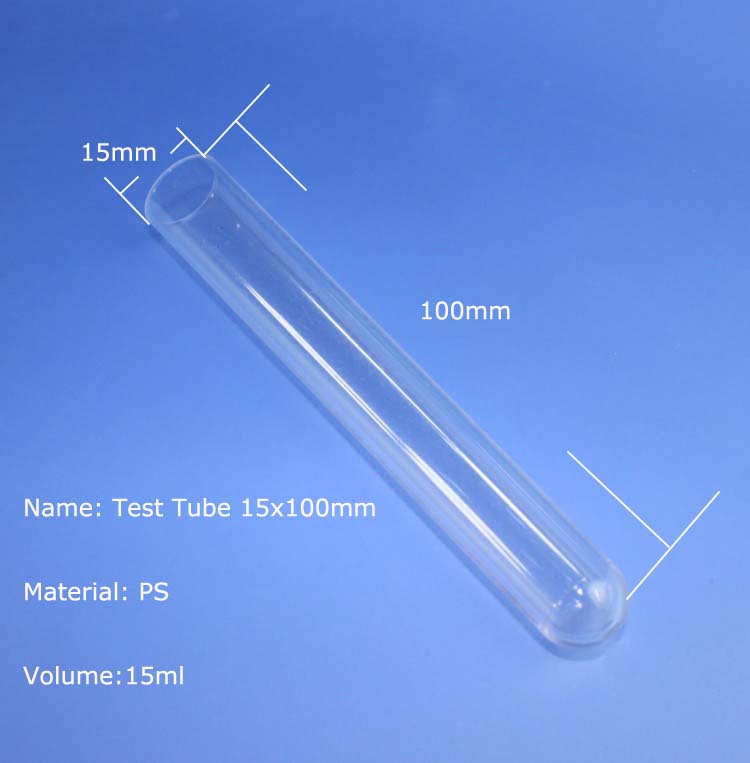 Plastic Lab plasticware Customized Test Tube