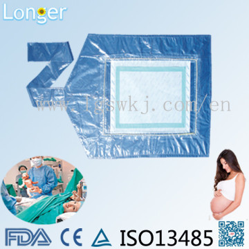 Hand made convenient gynecology surgical drape