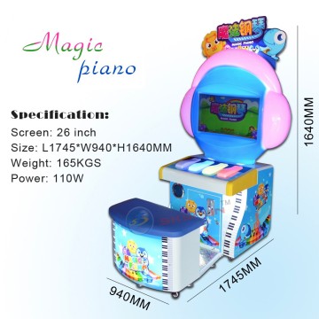 New arrival kids game machines educational music simulator arcade games with video games