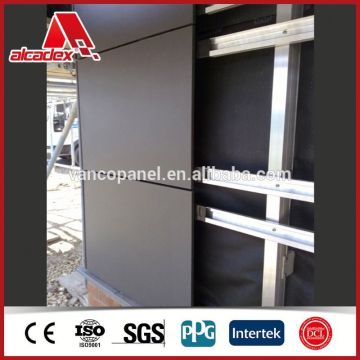 Modern aluminum cladding panel installation