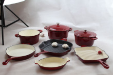 High Quality Porcelain Enamel Coating Cookware Sets