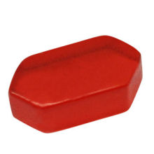 Hexagon red ruby rough cut gemstones, wholesale in China