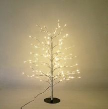 LED Lit Birch Twig Tree Decoration