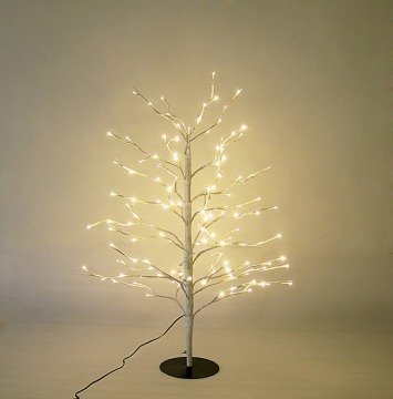 LED Lit Birch Twig Tree Decoration