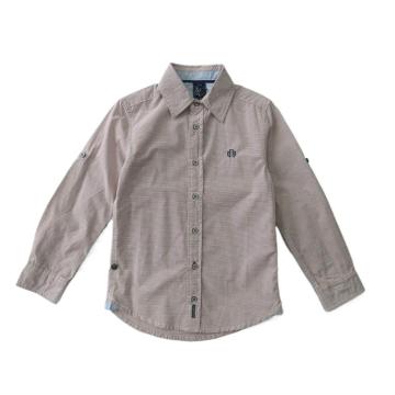 Chemise de garçon décontracté en coton pur