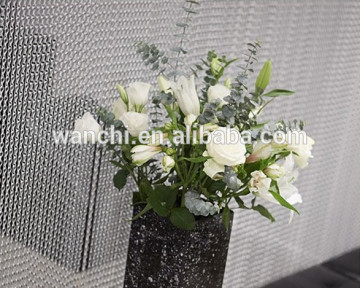Internal deco curtain mesh for indoor room deco/woven wall screen deco curtain mesh(factory)